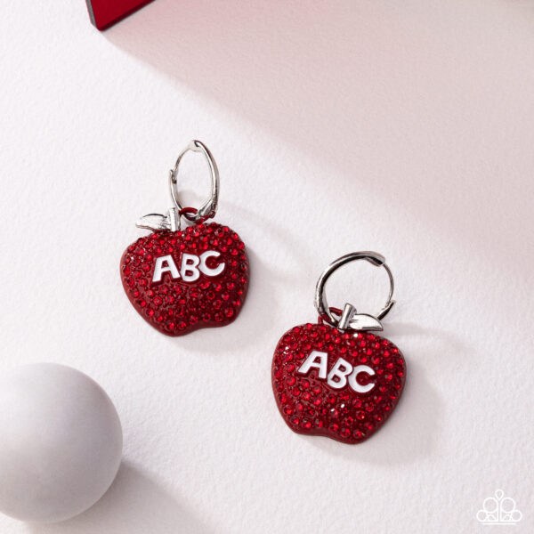 Adorable ABCs - Red Hinged Hoop Earrings
July 2025 Life of the Party Exclusive - Image 4