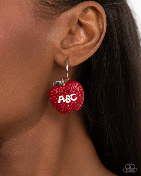 Adorable ABCs - Red Hinged Hoop Earrings
July 2025 Life of the Party Exclusive - Image 2