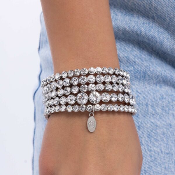 More than a Moment - White Gem Silver Zi Collection Bracelet